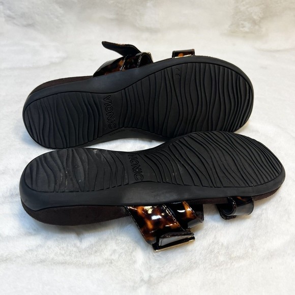 Vionic Tortoiseshell Slide Sandals - Picture 6 of 8